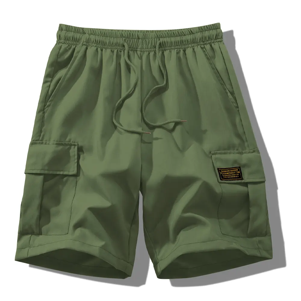 Mens Cargo Shorts Summer Classic Cargo Stretch Short with 4 Pockets for Daily Sports Outdoor Knee-length Short pants in 4 Colors