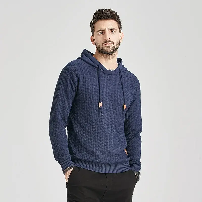 Men's Fashion Hooded Pullover Autumn Vintage Casual Hoodies British Style Hooded Sweatshirts Male Basic Shirt Sports Tops