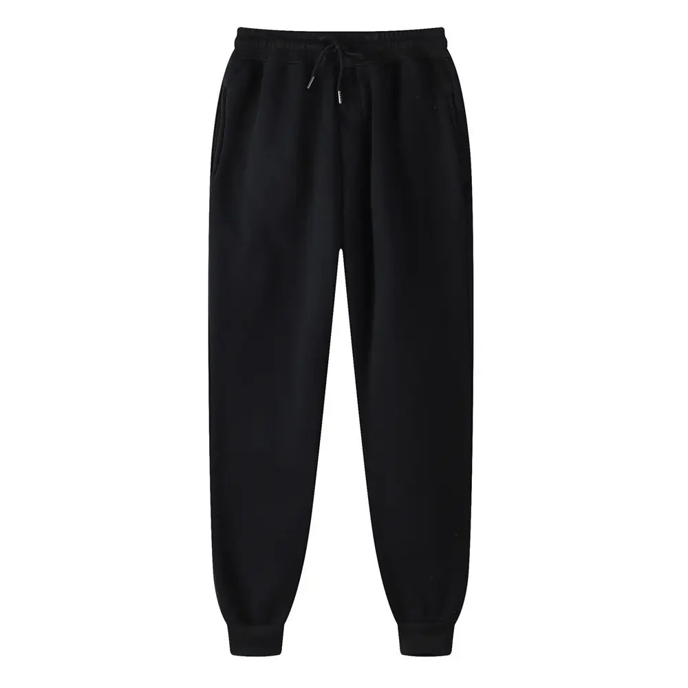 Men's Fleece Pants Sweatpants Joggers Winter Pants Trousers Side Pockets Elastic Waist Fleece Comfort Warm Daily Casual Unisex