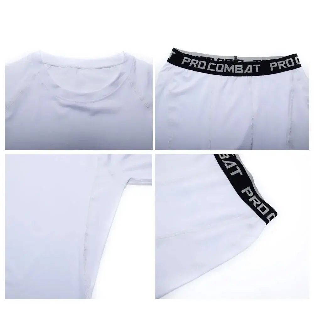 Men Compression Workout Set 3 PCS Workout Clothes Outfit Fitness Apparel Gym Outdoor Running  Clothes for Gym
