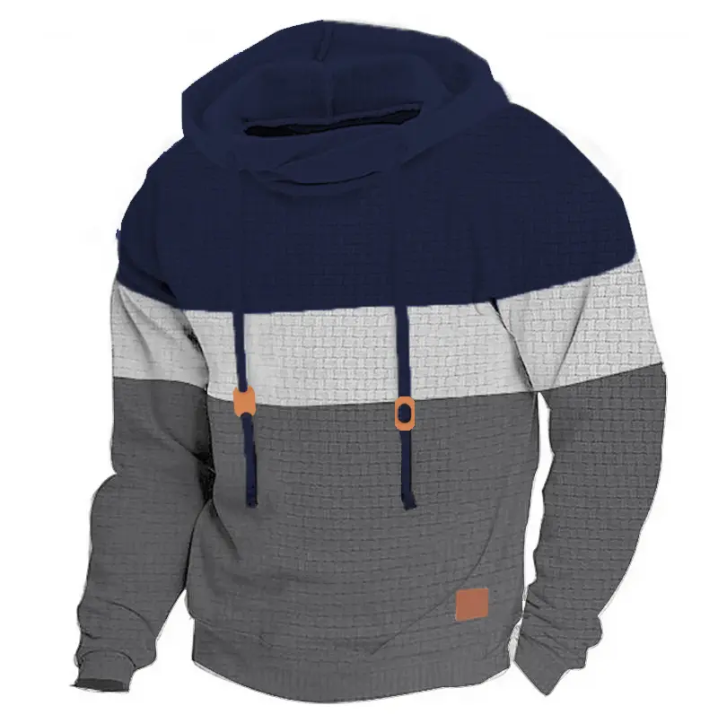 Men's Hoodie Pullover Sweatshirt Hooded Color Block Drawstring Sports & Outdoor Casual Streetwear Sportswear Basic Fall Winter
