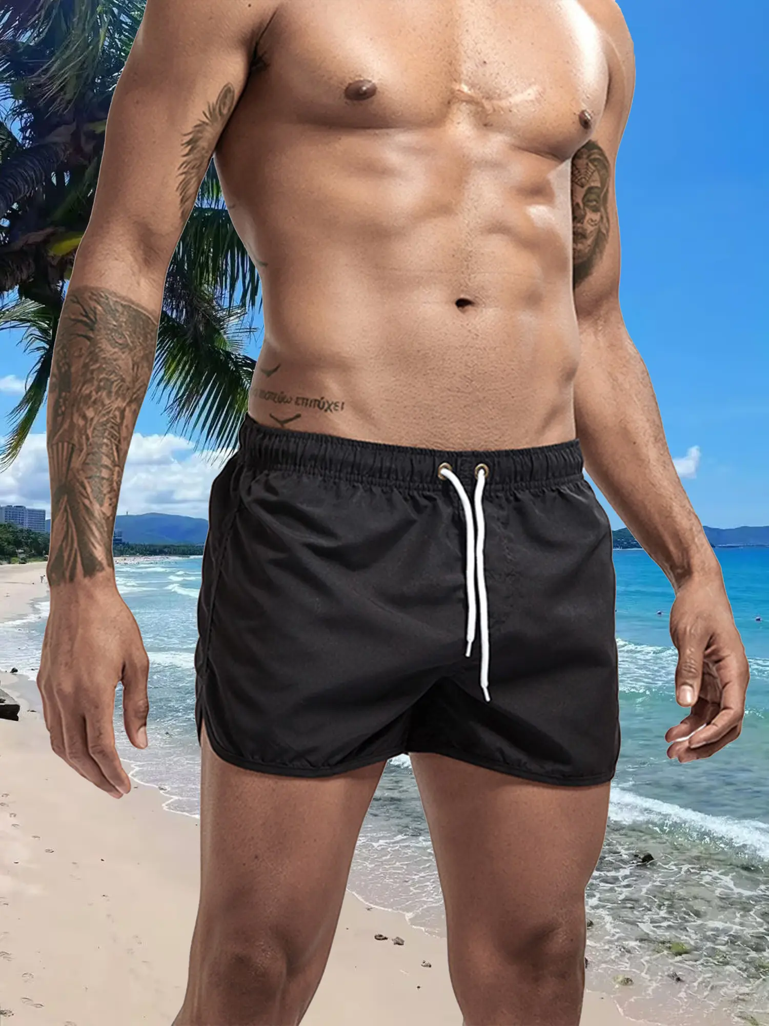 Men's Swim Trunks Swim Shorts Quick Dry Board Shorts Bathing Suit for Swimming Surfing Beach Pool Party Vacation Summer 13Colors