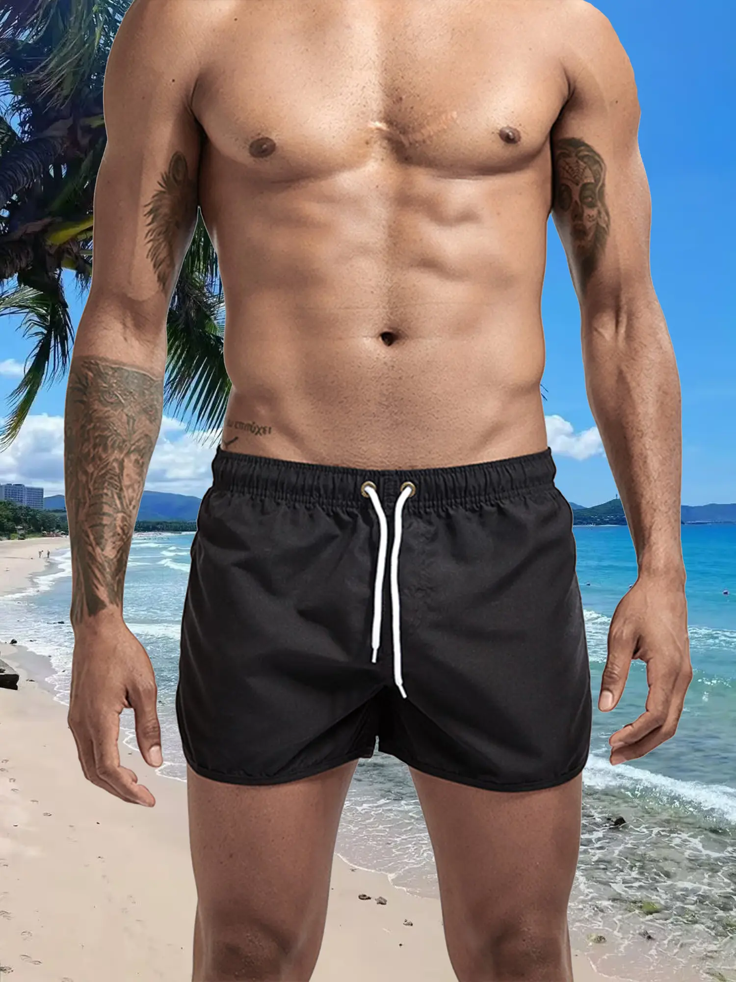 Men's Swim Trunks Swim Shorts Quick Dry Board Shorts Bathing Suit for Swimming Surfing Beach Pool Party Vacation Summer 13Colors