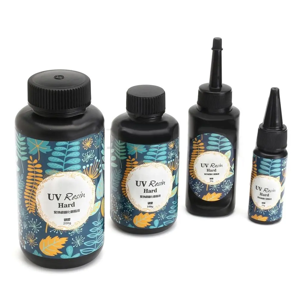 UV Resin Hard Glue Crystal Clear Ultraviolet Curing DIY Epoxy Resin Silicone Mold UV Glue Solar Sunlight Jewelry Making Tool