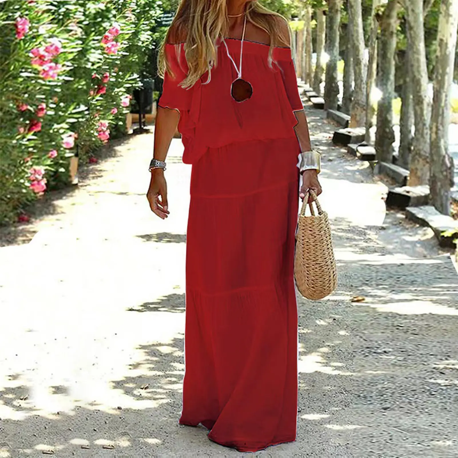 Chic and Elegant White Bohemia Dress V-neck Lace Up Cover Up For Woman 2023 Summer Maxi Dress Beachwear Holiday Beach Slip Dress