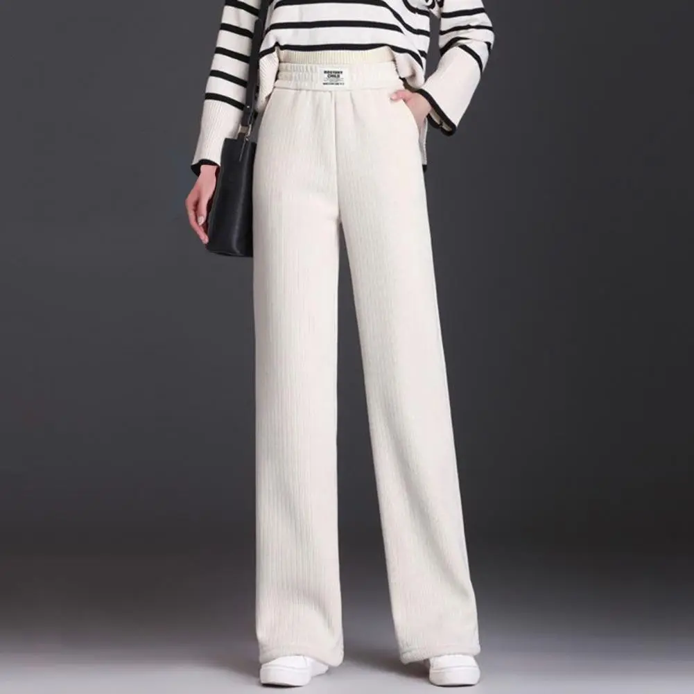 Plush Thick Casual Pants Women Corduroy Warm Pants Autumn Winter Leggings High Waist Harem Pants Trousers Women Брюкижен