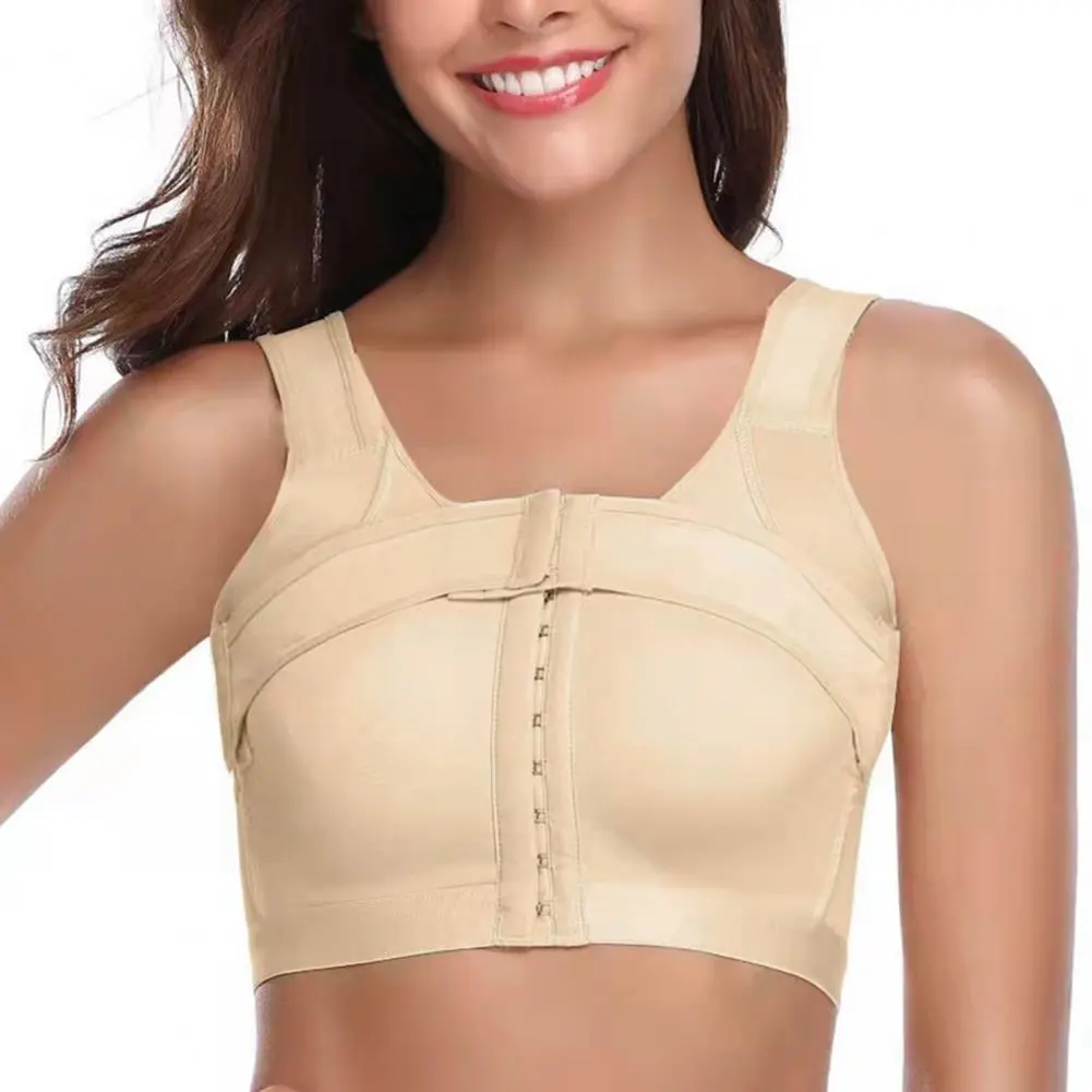 Women Front Breast Support Bra Implant Stabilizer Post Surgery Compression Underwear Surgical Breast Augmentation Bralette