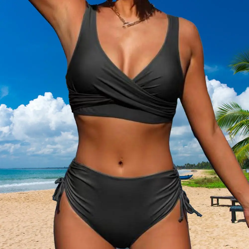 Sexy High Waist Bikinis 2024 Bandage Swimwear Women Swimsuit Female Bikini Set Print Bodysuit Bathing Suit Summer Biquini XXL