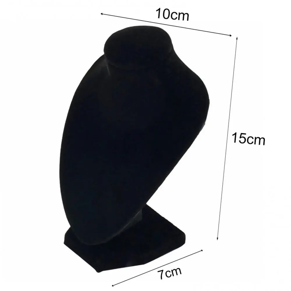 Velvet Mannequin Necklace Display Bust Stand Holder Jewellry Mannequin Bust Rack for Necklaces Pendant Earrings Display Shelf