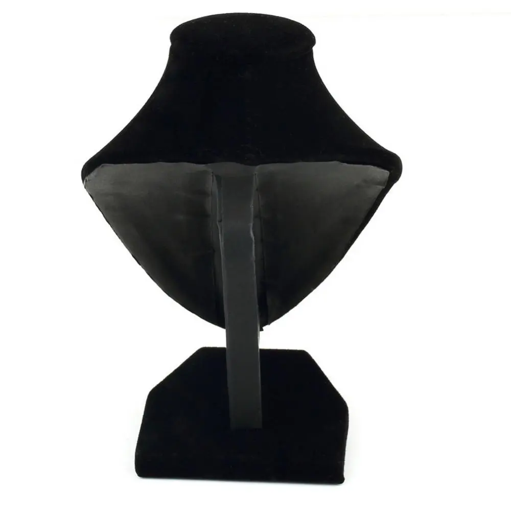 Velvet Mannequin Necklace Display Bust Stand Holder Jewellry Mannequin Bust Rack for Necklaces Pendant Earrings Display Shelf