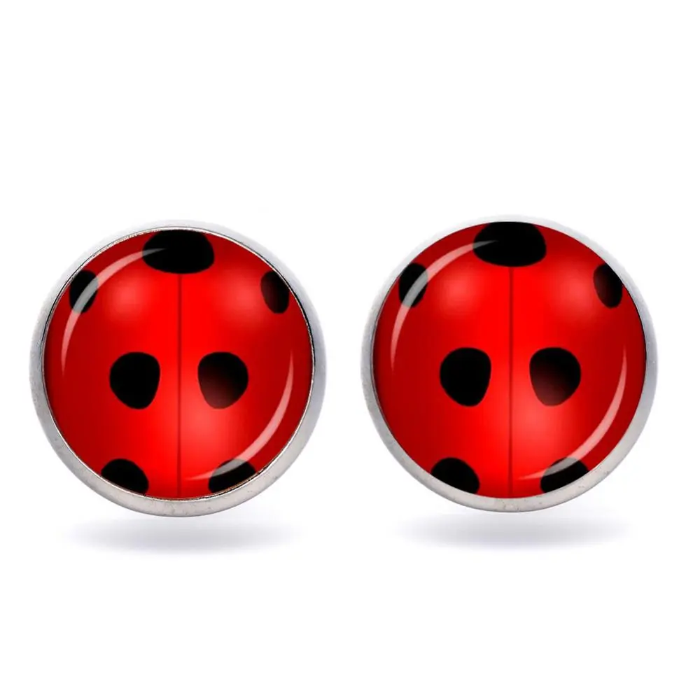 1Set Fashion Silver Color Pendant Ladybug Charm Necklaces Cute Insect Ladybird Animal Jewelry Rhinestone Lovely Necklace Gifts