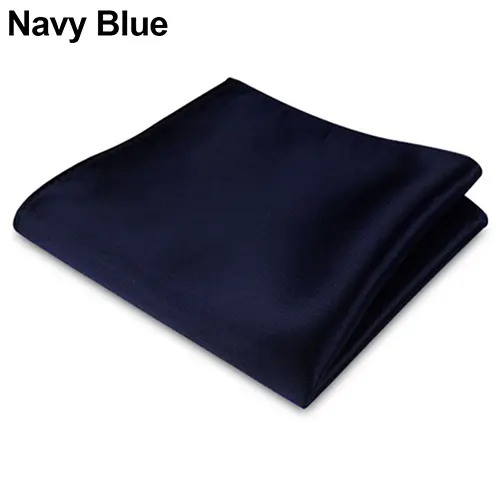 High Grade 2023 New Style Hot sale Silk Handkerchief Black Suit Accessories Solid Men Abraham s birthday Pocket Square