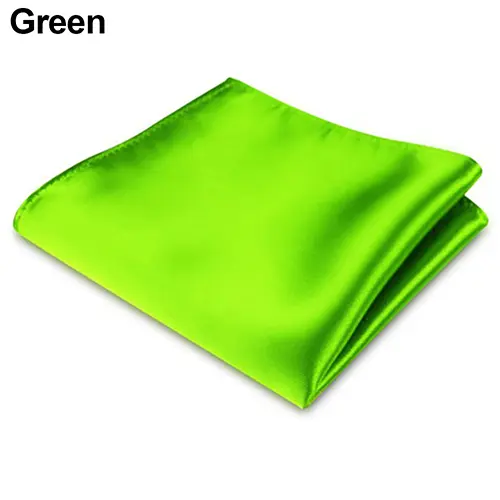 High Grade 2023 New Style Hot sale Silk Handkerchief Black Suit Accessories Solid Men Abraham s birthday Pocket Square