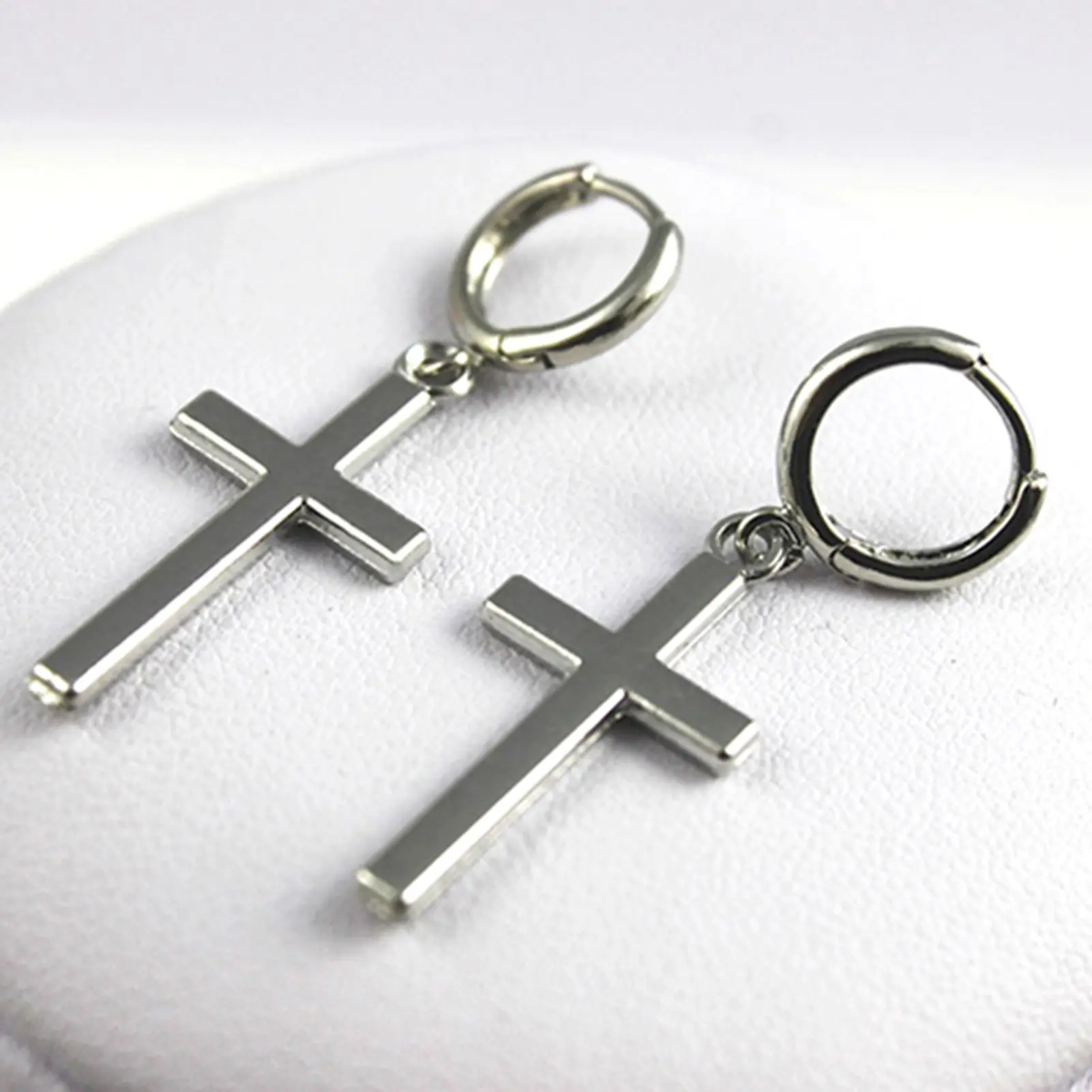 Women Fashion Punk Cross Pendant Cartilage Drop Dangle Earrings jewelry 2021 jewelry For Gift Dropshipping серьги