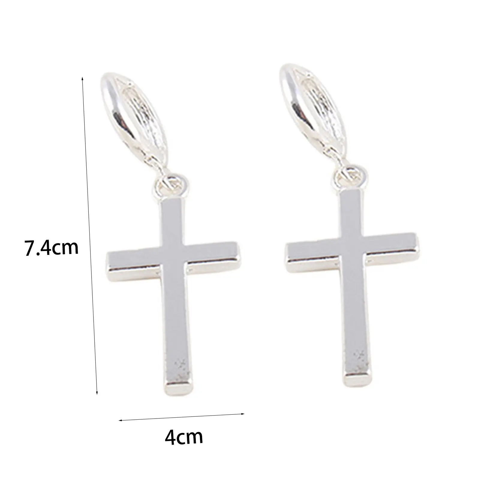 Women Fashion Punk Cross Pendant Cartilage Drop Dangle Earrings jewelry 2021 jewelry For Gift Dropshipping серьги