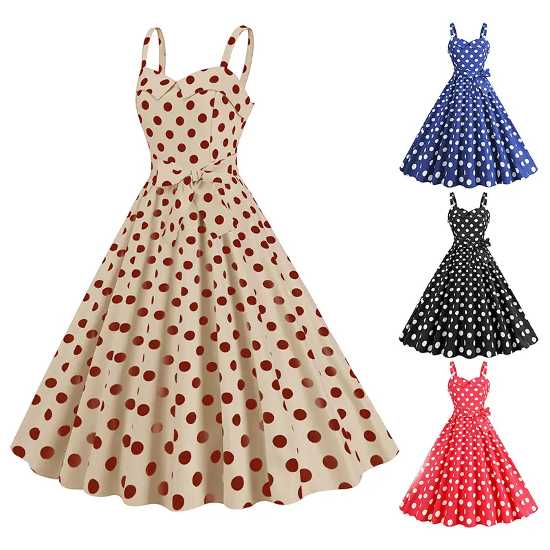 Women Vintage Barbiee Pink Plaid Dress Retro Rockabilly Strap Suspenders Cocktail Party 1950s 40s Swing Dress Summer Dresses