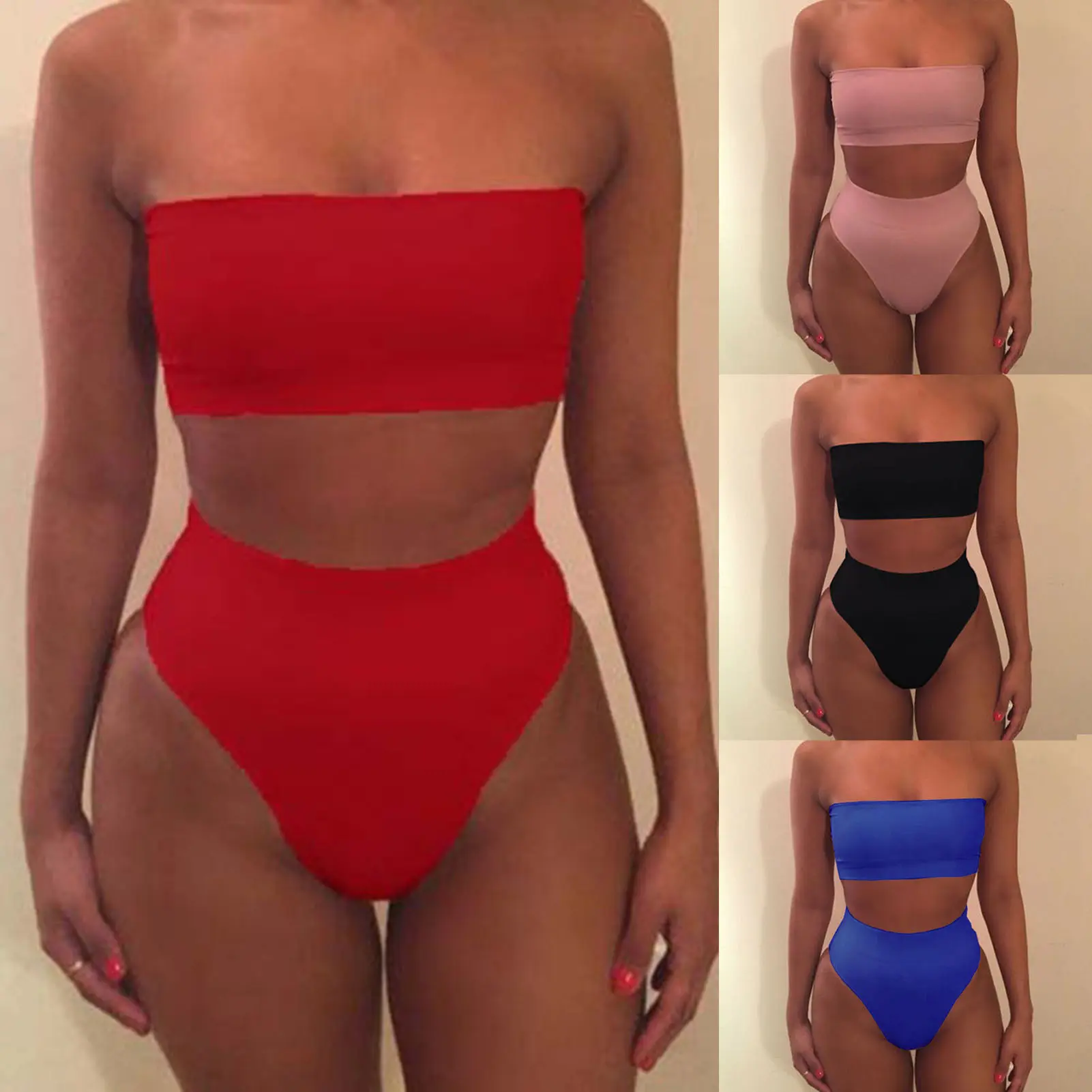 Sexy Micro Bikini 2023 Women Swimsuit Female Swimwear Thong Bikinis Set Brazilian Halter Beach Wear Lace Up Bathing Suit