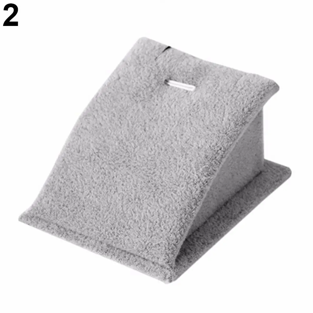 1Pc Jewelry Stand Holder for Counter Show Props Pendants Necklaces Chains Gifts Organizer Velvet Mini Protable Display Rack