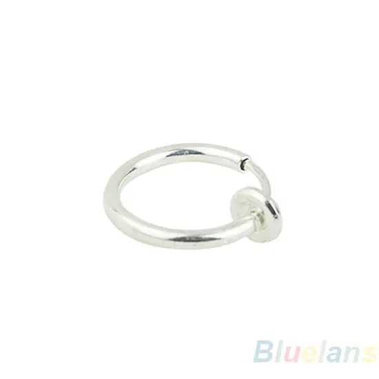 Hoop Clip on Earrings Step Diameter Circle Earring Punk Clip Stealth Spring Small Helix Retractable Ring Cuff Ear Ring Hoops