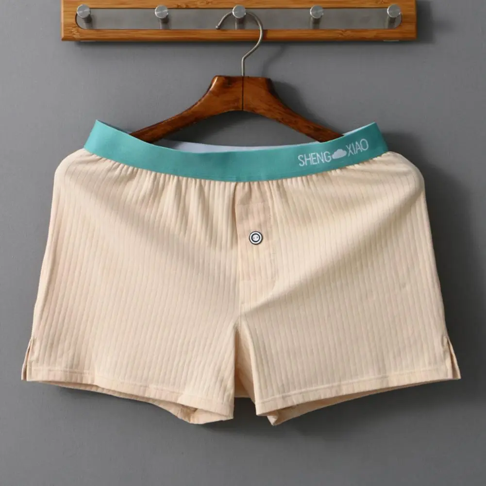 Elastic Boxers Men's Seamless Soft Underpants with Pockets Quick Dry Moisture-wicking Couple Shorts for Breathable Comfort Firm