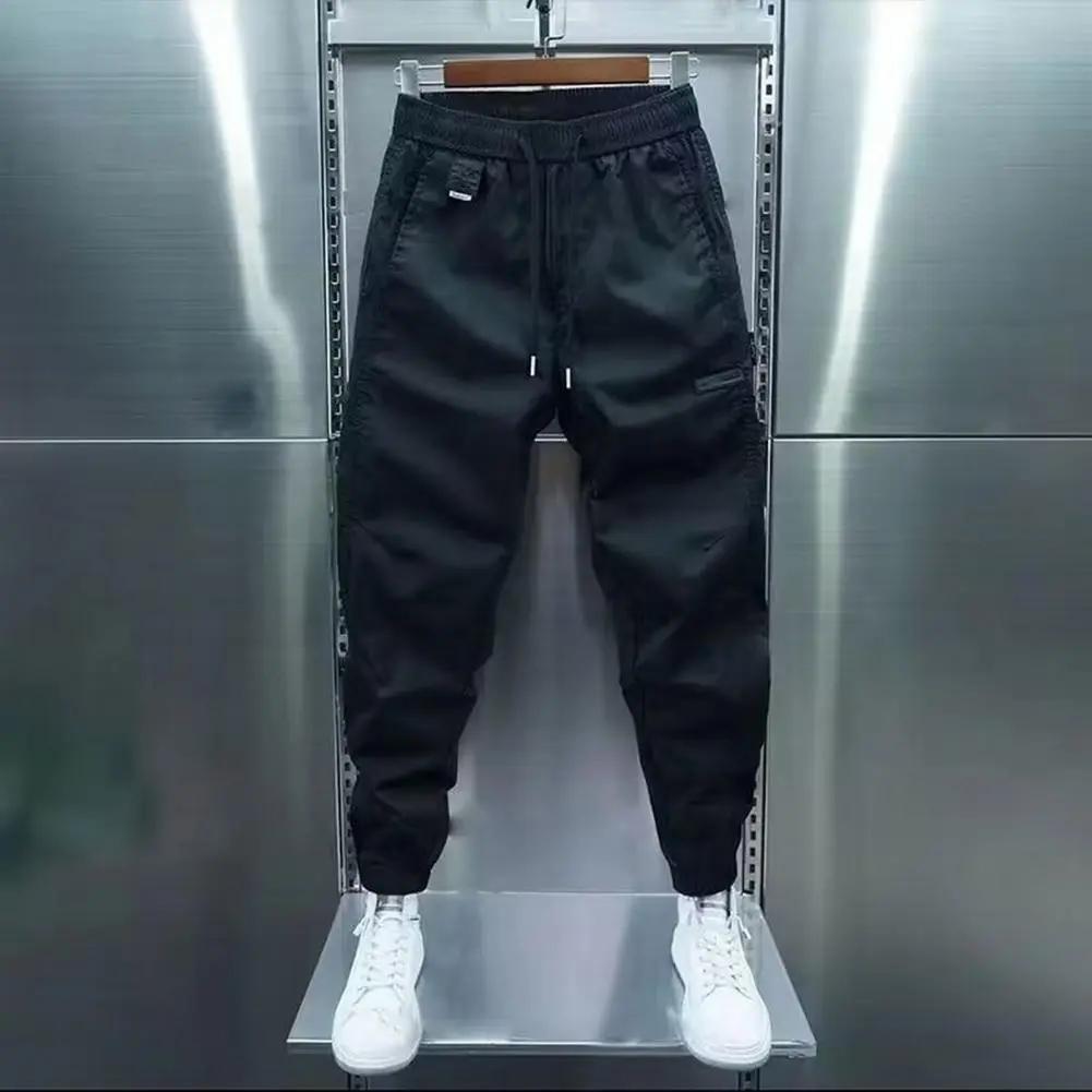 Elastic Waist Pants Men's Casual Tennis Sports Style Pants with Elastic Waist Luxury Golf Clothing for Autumn/winter Loose