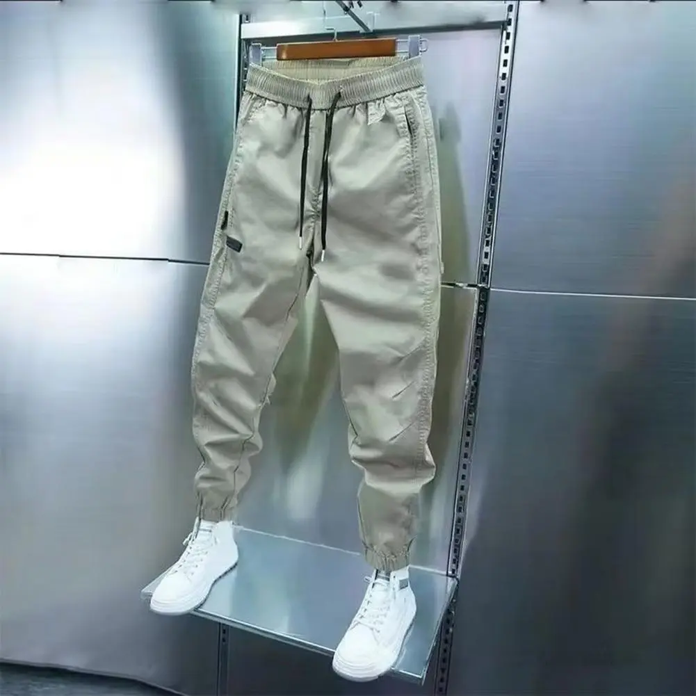 Elastic Waist Pants Men's Casual Tennis Sports Style Pants with Elastic Waist Luxury Golf Clothing for Autumn/winter Loose