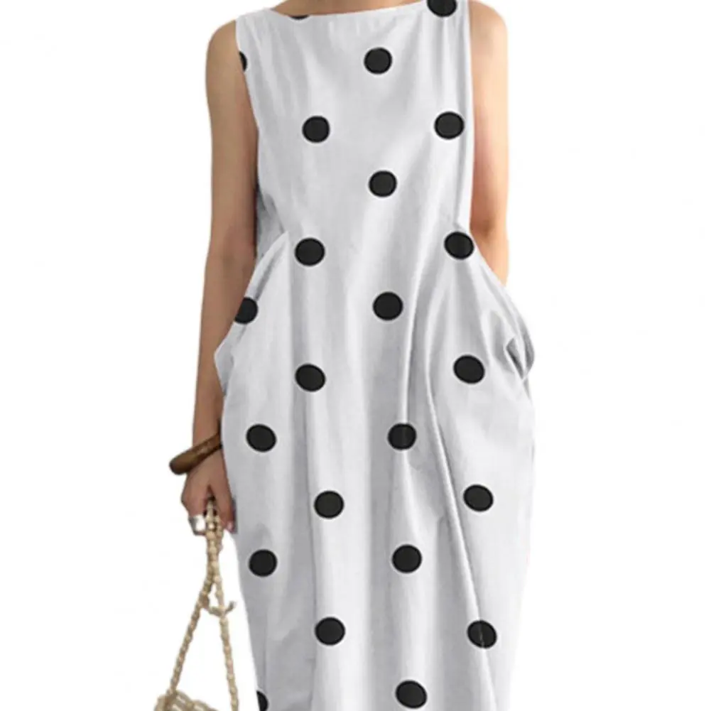 Pokla Dot Skirt Dress Women's Maxi Dress - Versatile And Stylish For Casual Gatherings And Daily Outfits