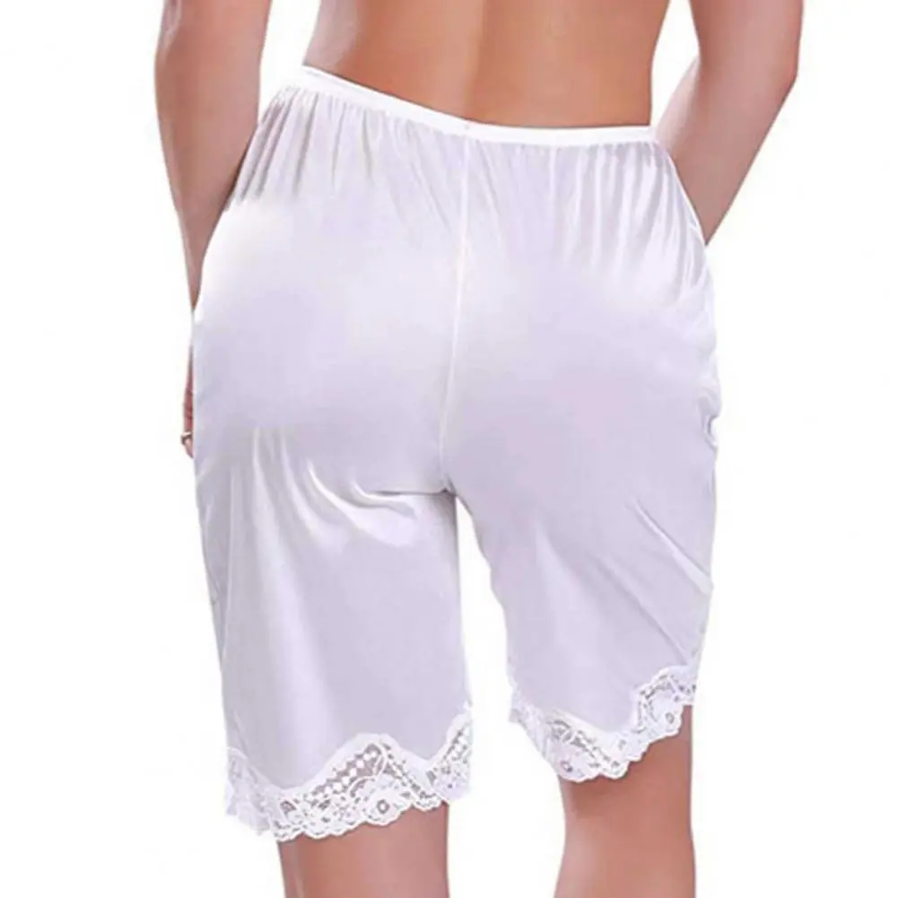 High Waist Ice Silk Acetate Shorts Pants Women's Summer Thin Satin Cropped Pants Casual Loose Plus Size Pajamas Women Shorts