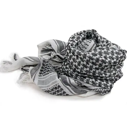 Hunting Scarf Military Shemagh Desert Keffiyeh Head Neck Scarf Arab Wrap with Tassel