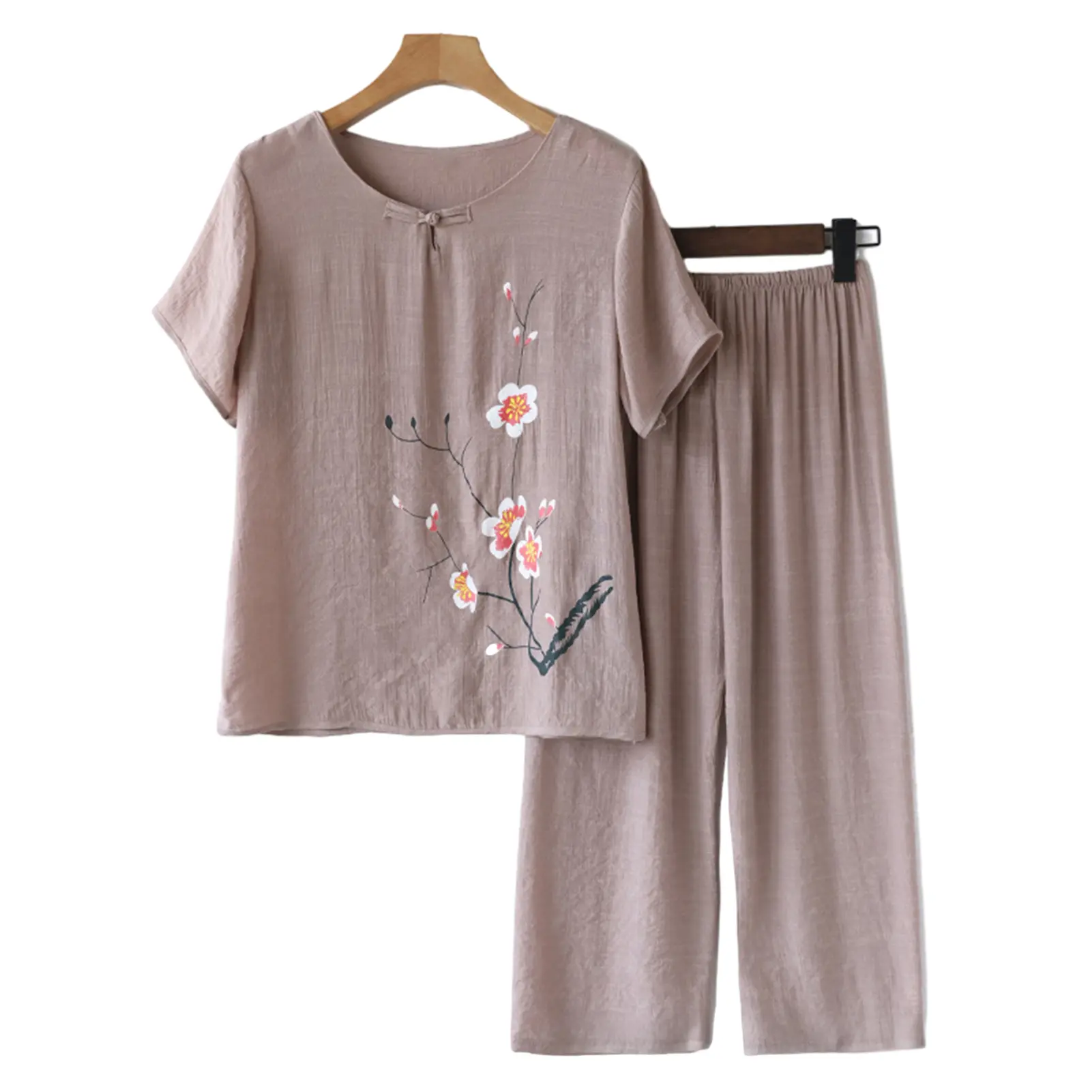 XL-4XL Summer Women Matching Sets OL Work Outfits Causal Short Sleeve Shirt Loose Wide Leg Pants Fashion Suit Urban Tracksuits