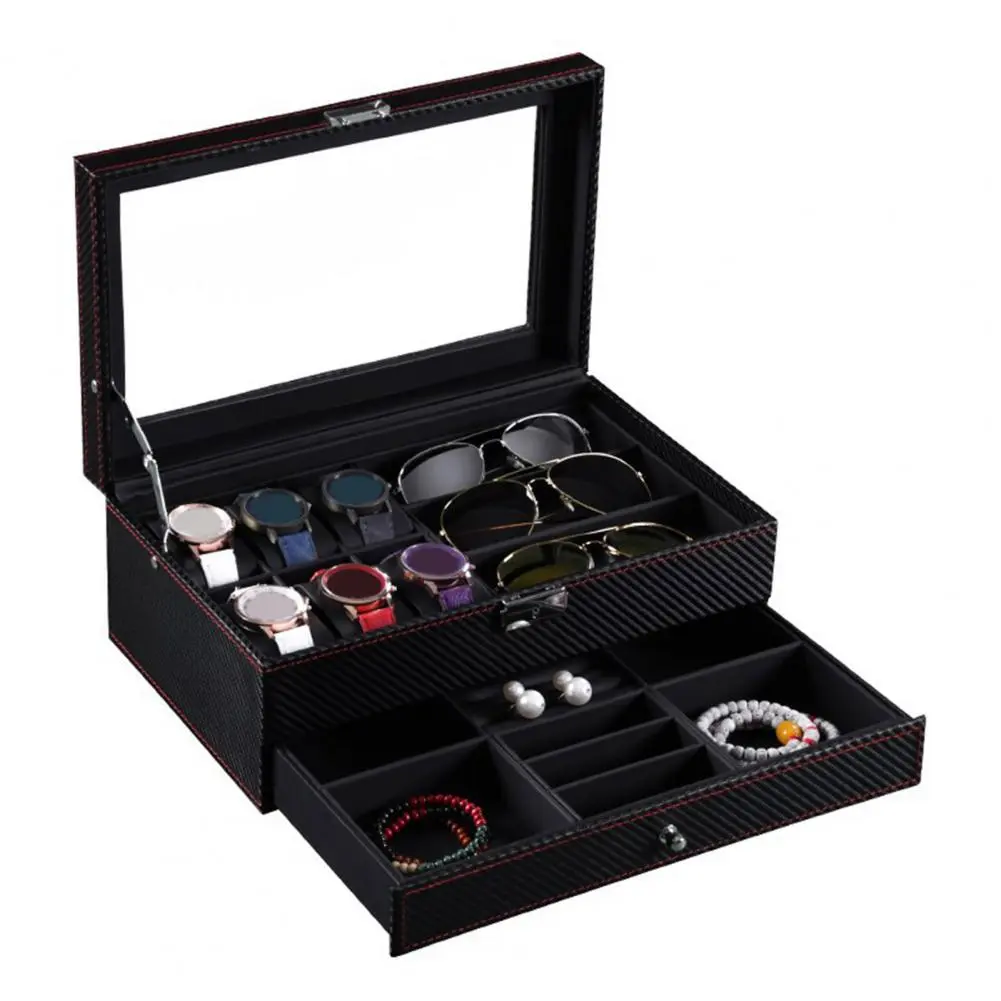 PU Leather Watch Display Storage WristWatch Box Holder Band Pillow Storage Case Organizer Watch Bracket Display Box ﻿