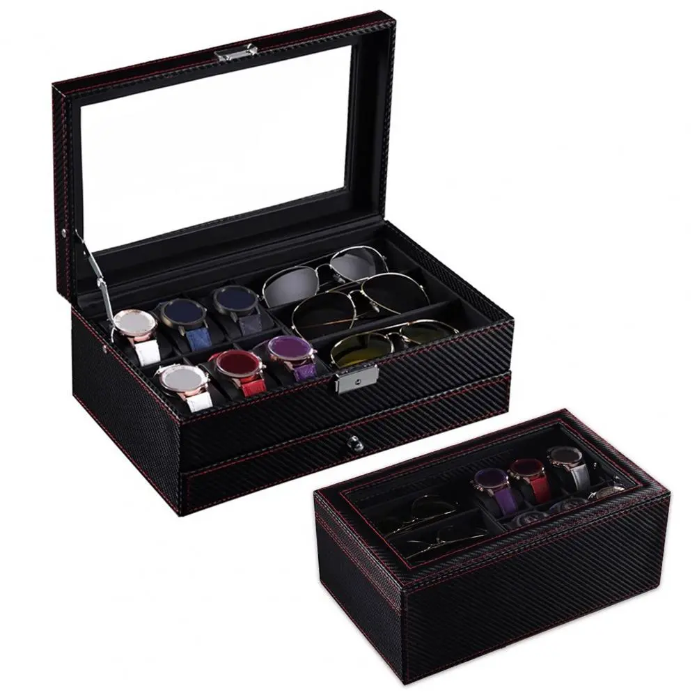 PU Leather Watch Display Storage WristWatch Box Holder Band Pillow Storage Case Organizer Watch Bracket Display Box ﻿