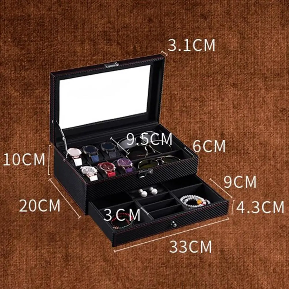 PU Leather Watch Display Storage WristWatch Box Holder Band Pillow Storage Case Organizer Watch Bracket Display Box ﻿