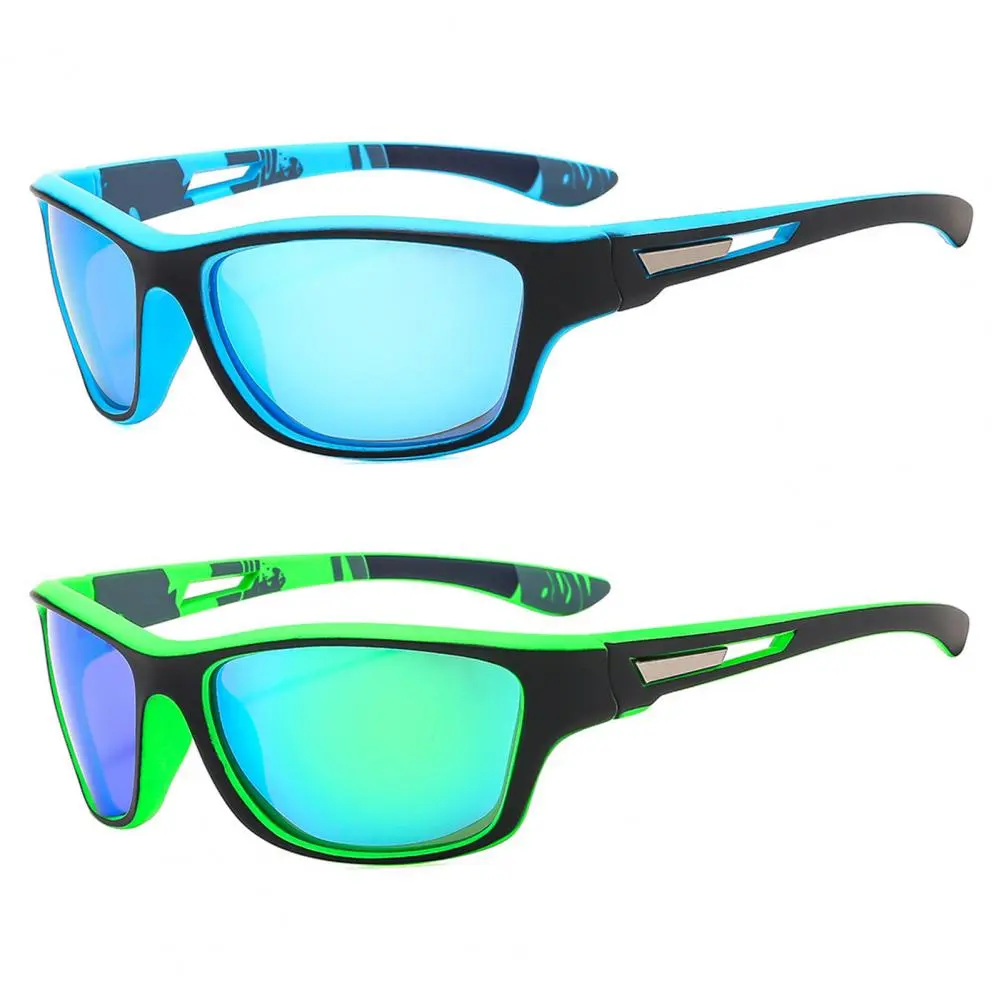 2PCS Fantasy Cool Classic Polarized Square Fashion Glasses For Men And Women Outdoor Sports Party Vacation Travel Driving Fish
