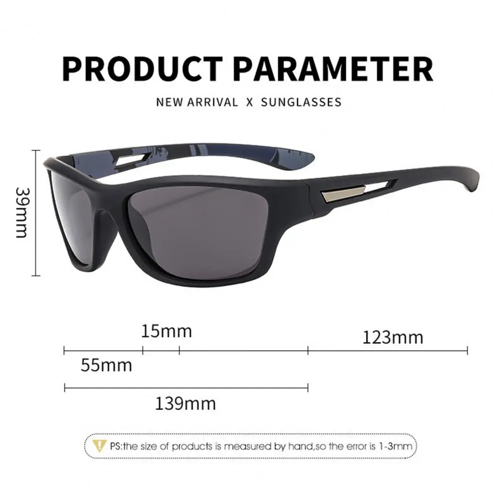2PCS Fantasy Cool Classic Polarized Square Fashion Glasses For Men And Women Outdoor Sports Party Vacation Travel Driving Fish
