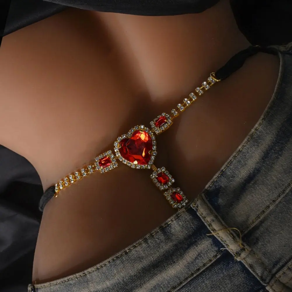 Sexy Women G-string With Heart Crystal Thongs Panties Low Waist Underpanties T-back Underwear Thong Lingerie