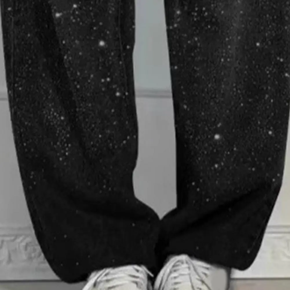 High Waist Jeans for Women Goth Style Baggy Jeans Punk New Jeans Wide Leg Denim Pants Kpop Casual Loose Streetwear