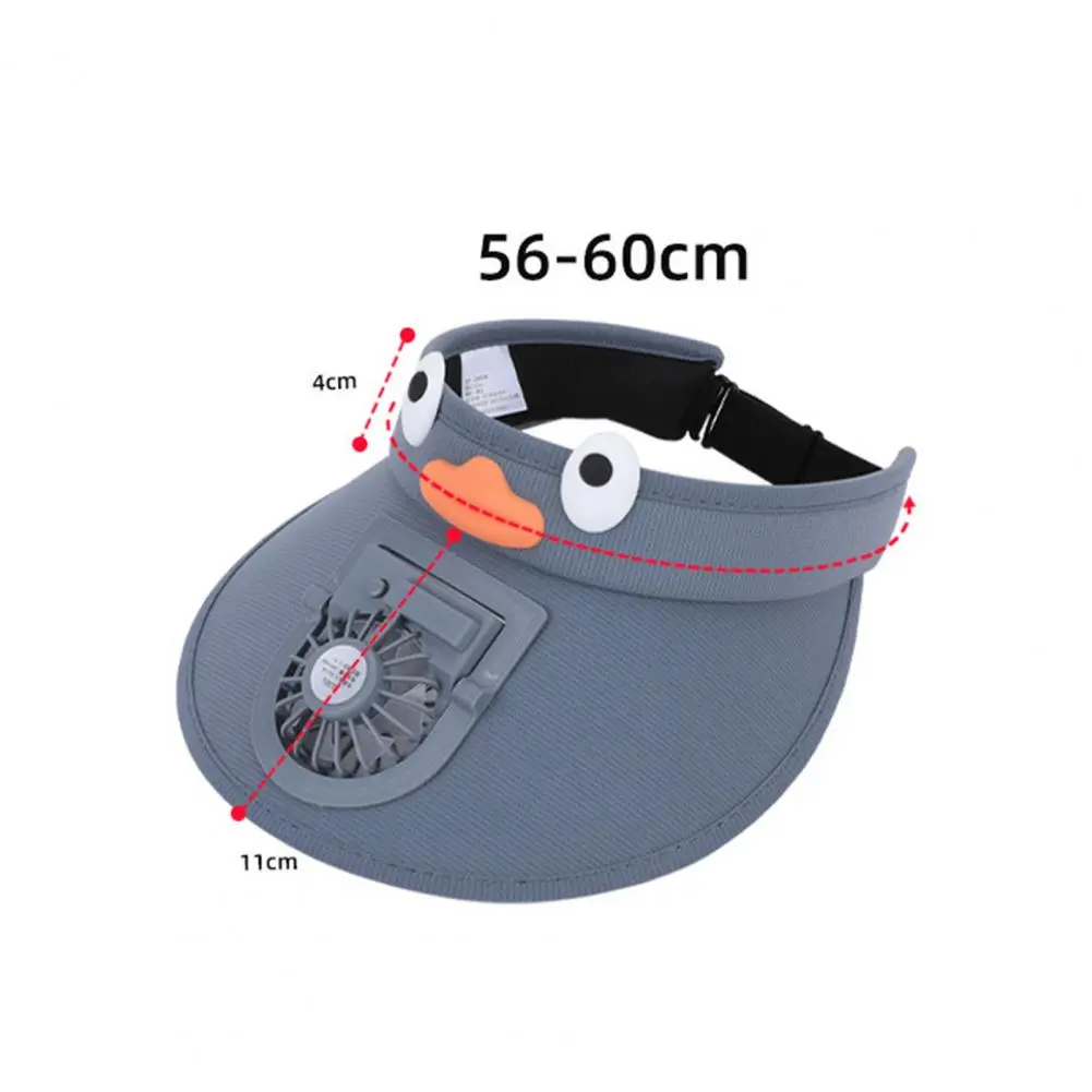 Fashion Outdoor Sun protection hat for children Summer Large Brim USB Charging Fan Sun Visor for Men and Women
