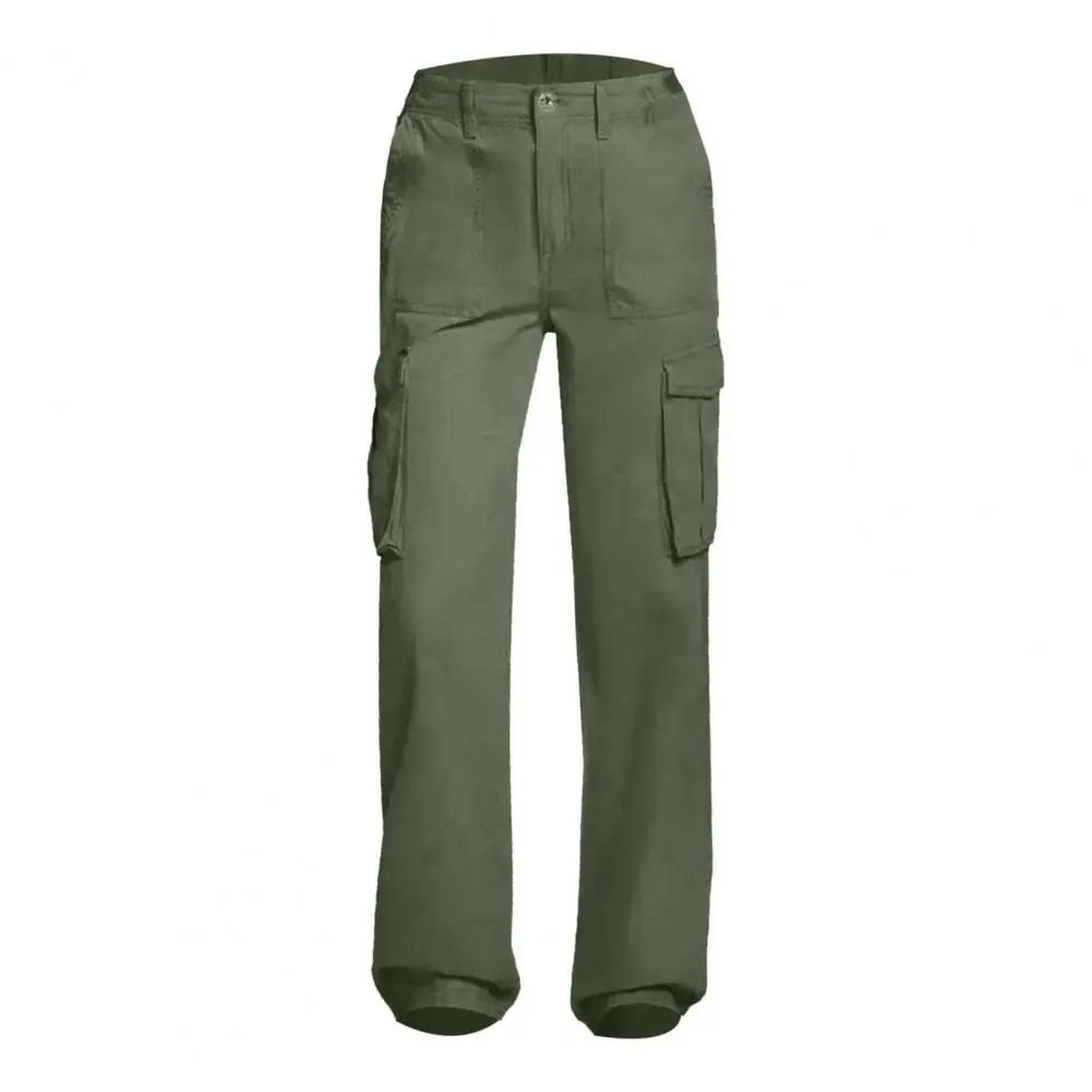 Cool Green Women Baggy New Pants Cargo Trousers Streetwear Multi Pockets Casual Loose Trousers Outdoor Tracksuit Women Pants