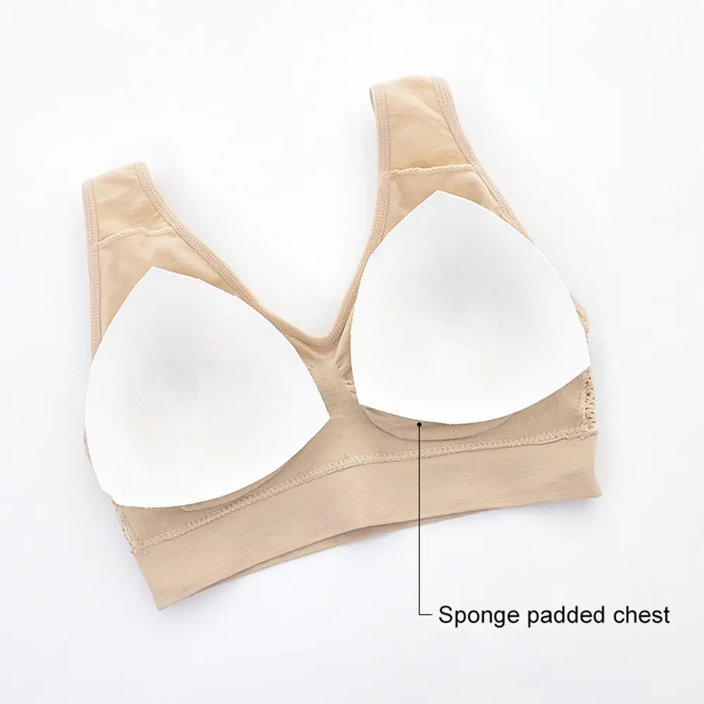 Free ship non-steel ring underwear integrated with chest pad suspenders vest bra sports underwear tube top short vest camisole