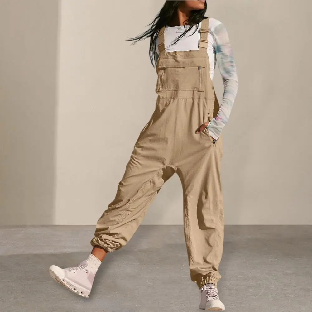 2025 Summer Women s Pocket Jumpsuit Fashion Style Fashionable Jumpsuit Y2k