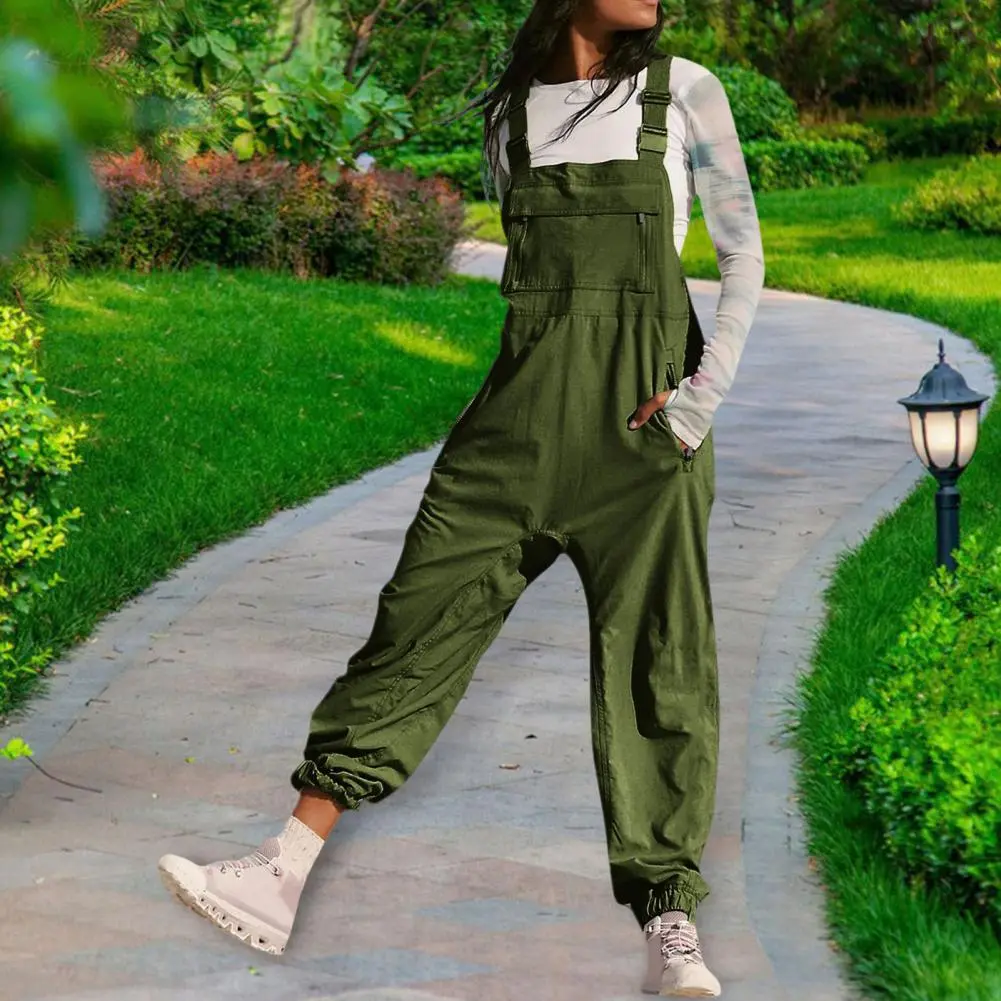 2025 Summer Women s Pocket Jumpsuit Fashion Style Fashionable Jumpsuit Y2k