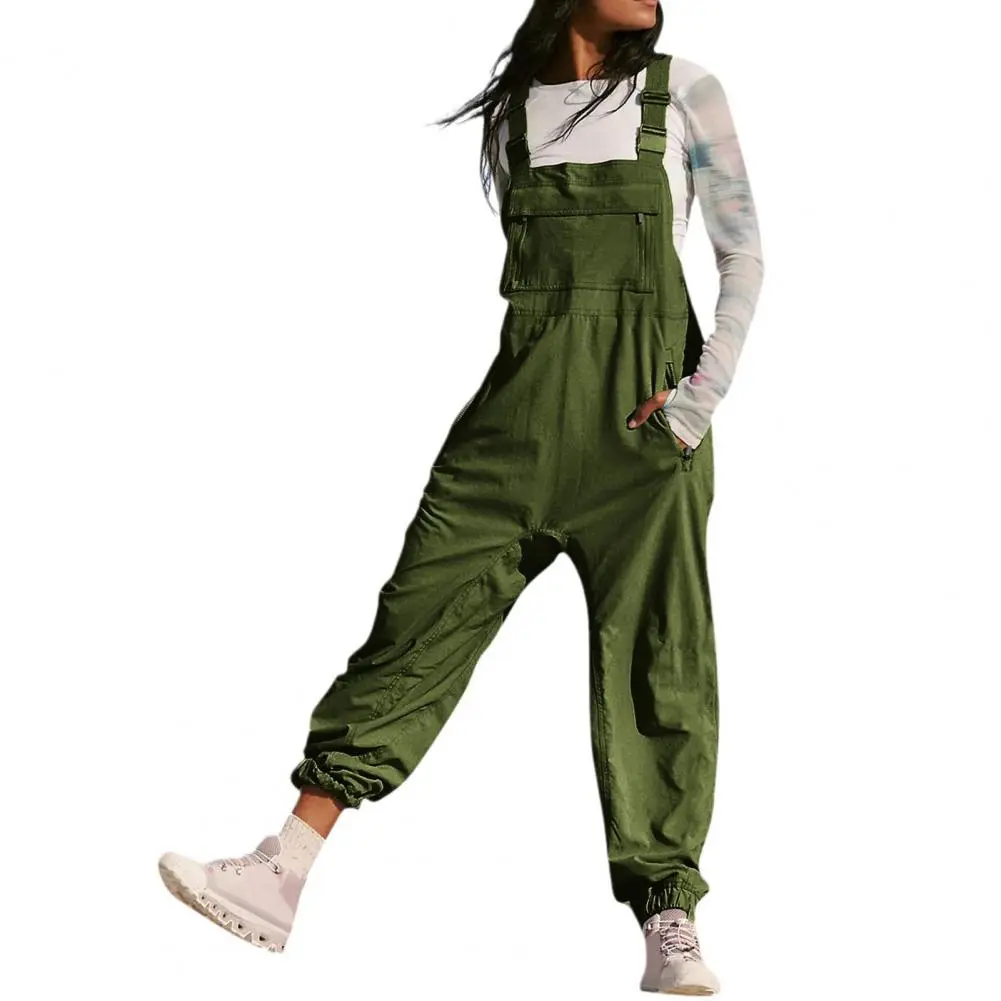 2025 Summer Women s Pocket Jumpsuit Fashion Style Fashionable Jumpsuit Y2k