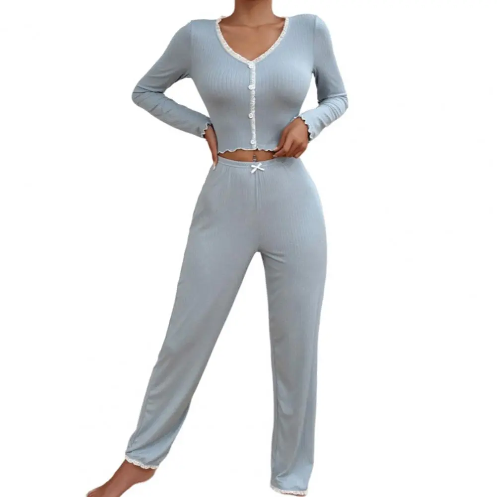 Loungewear Women Pajamas Plus Size Pajamas Set 2 Piece Tops + Trouser Breathable Soft Casual Love Print
