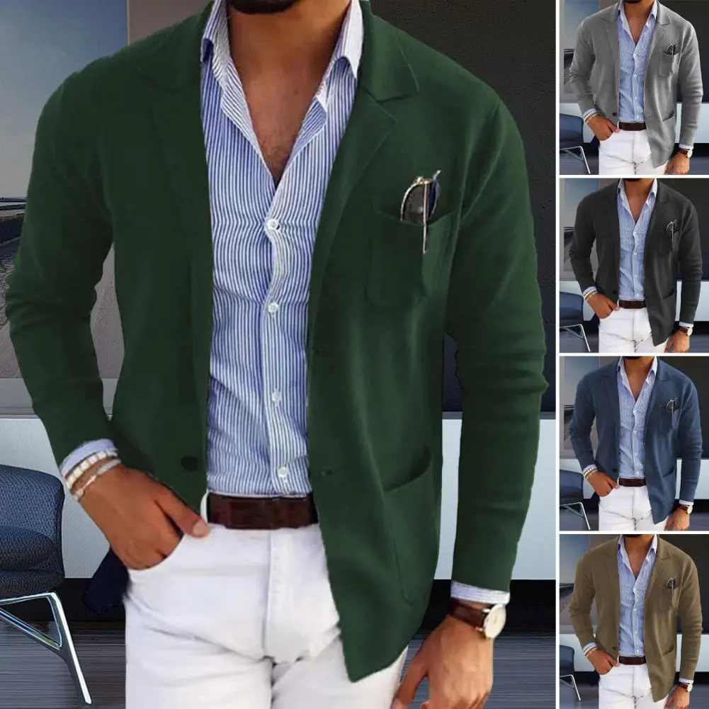 Men s Jacket Suit Coat Men s Business Leisure Slim Fit Fashion High Quality Suit Coat