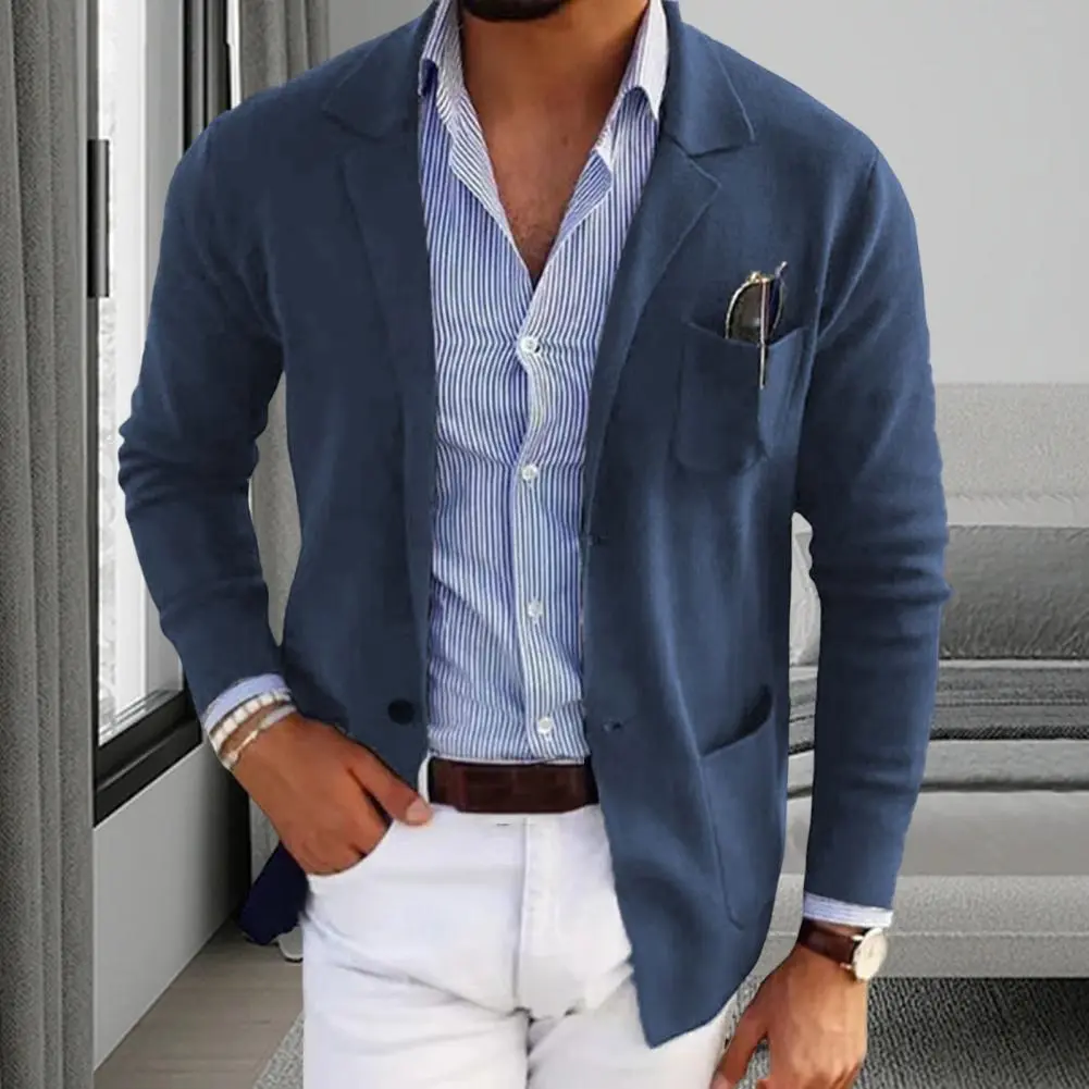 Men s Jacket Suit Coat Men s Business Leisure Slim Fit Fashion High Quality Suit Coat