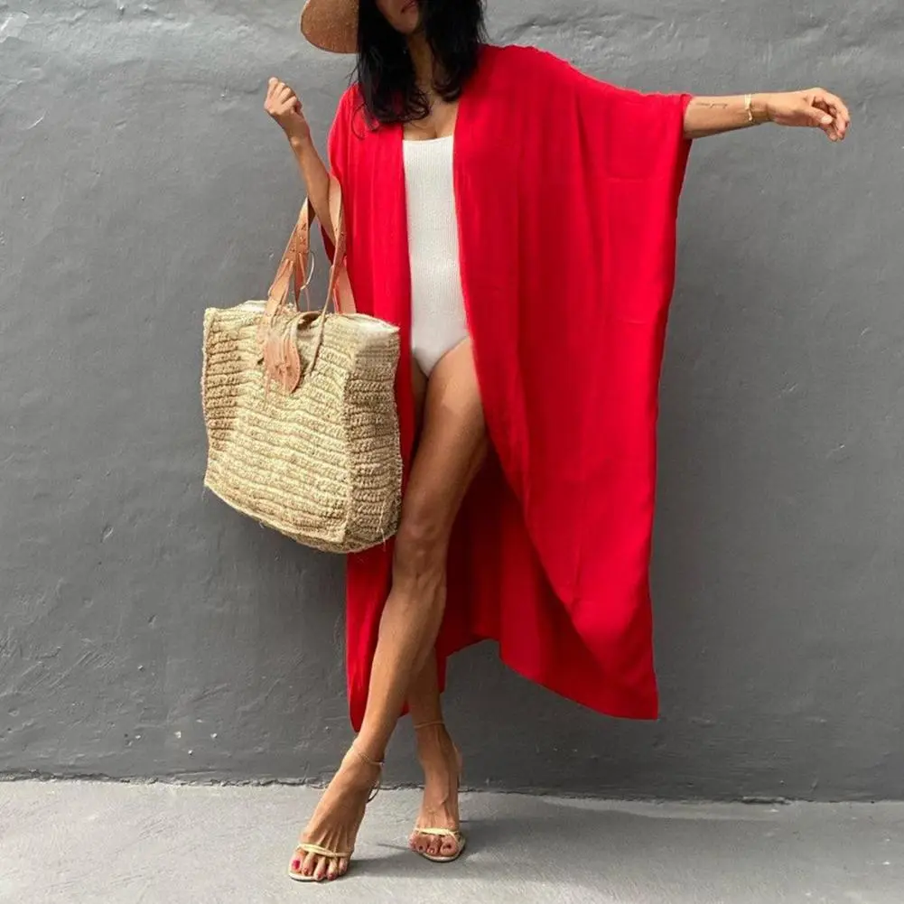 2025 Women Dress Beach Cover-Ups Swimsuit Beachwear Bathing Suit Swim Cardigan For Woman Summer Tunic Saida Praia