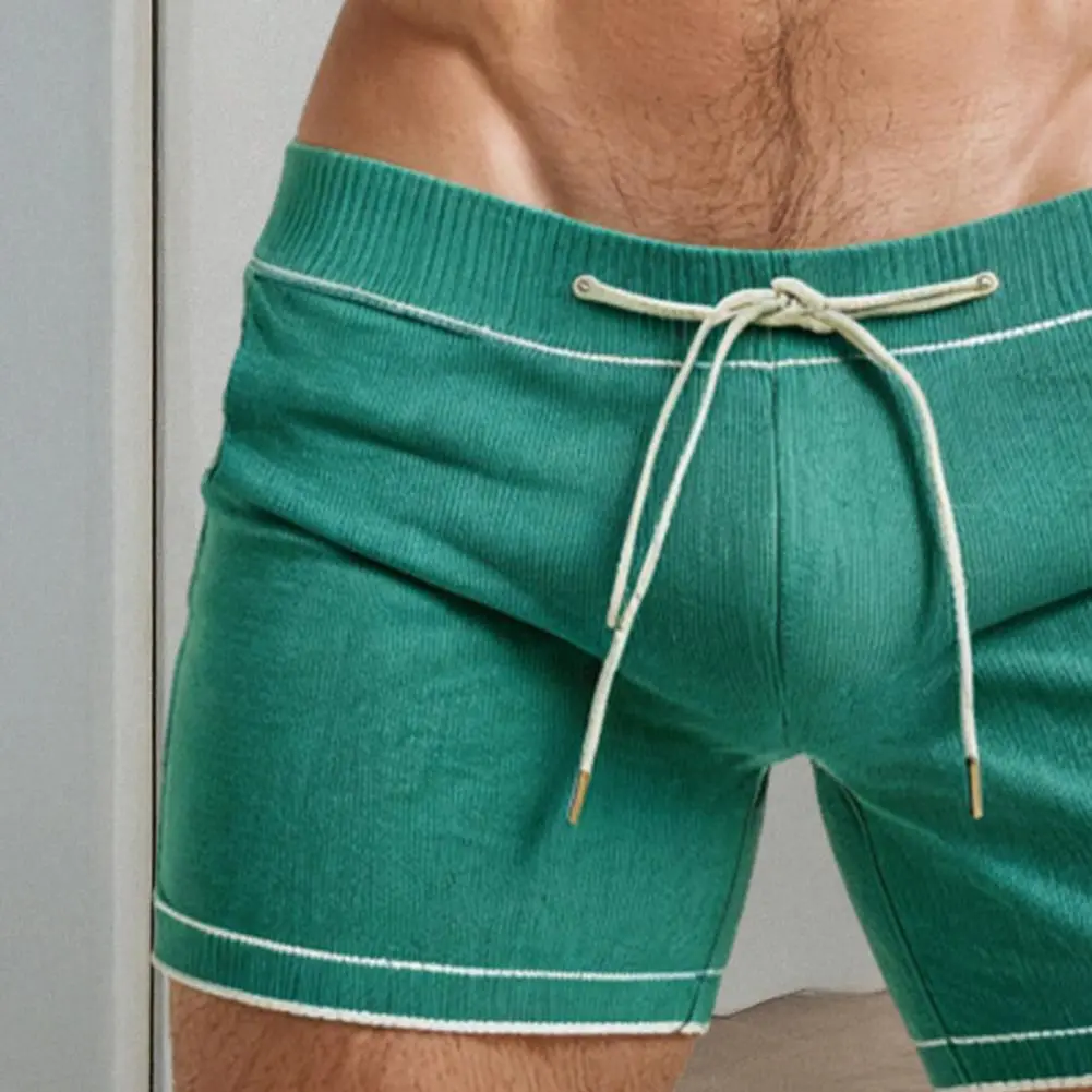Men Summer Sports Surf Shorts Trunks Low-rise Fitness Gym Sportwear Beach Tight Swimming Trunks Swimsuit