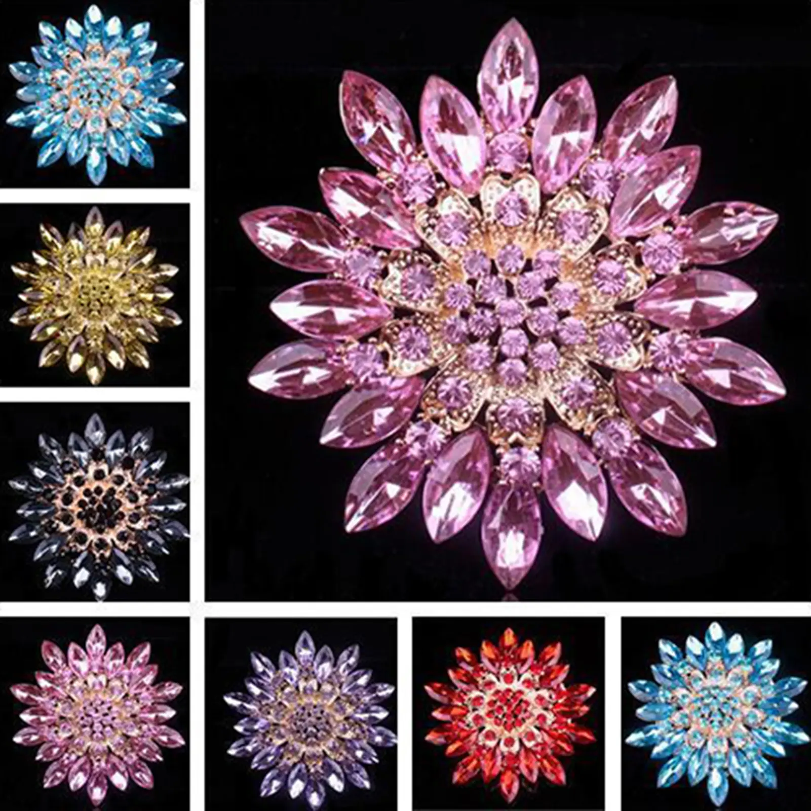 Camellia Silk Scarf Buckle Pin Women Coat Belt Buckles Shawl Ring Clip Scarves Fastener Brooches Clothing Corner Knotted Buttons