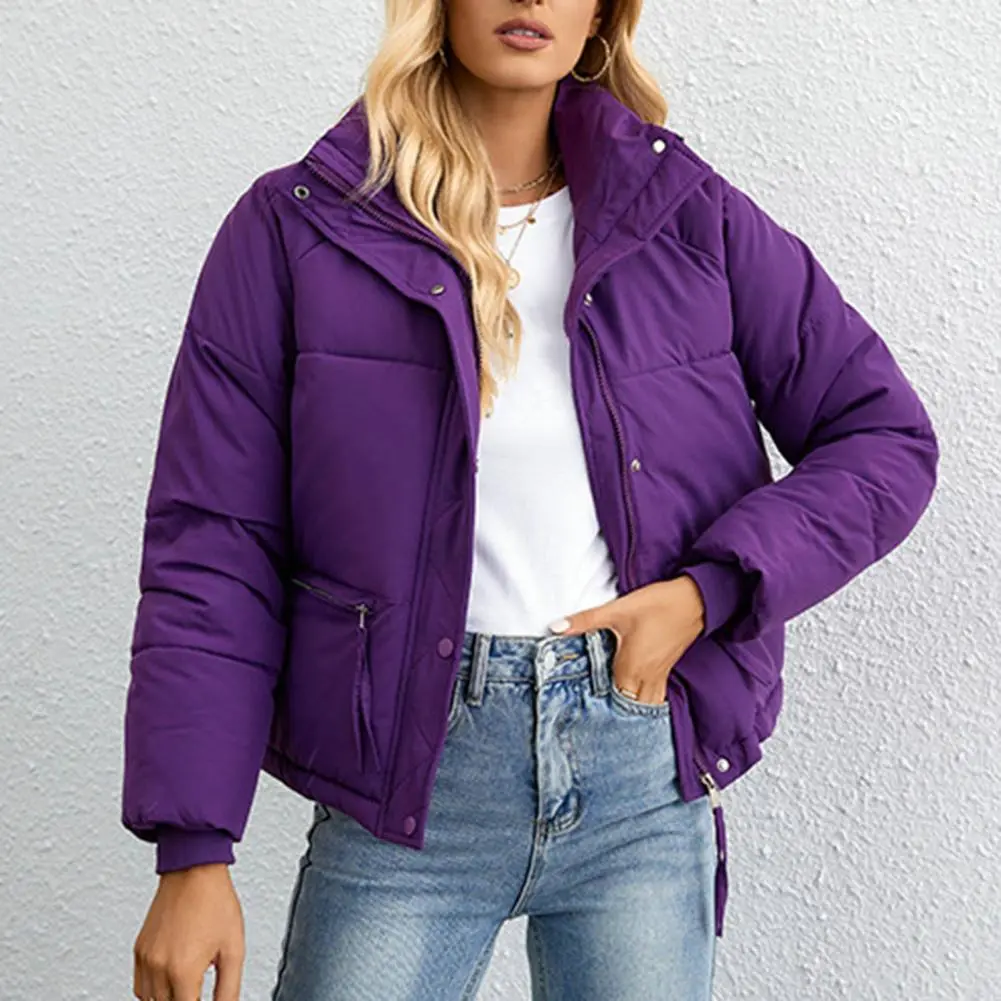 2023 Autumn Winter Women Parka Down Cotton Jackets Casual Thick Warm Hooded Coat Zippers Loose Female Outwear Jacket parkas